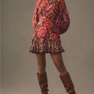 Farm Rio new without tags floral silk mini dress from Anthropologie